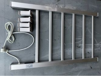 Odass Electric Heated Towel Warmer - Brushed Aluminum - Tested & Working