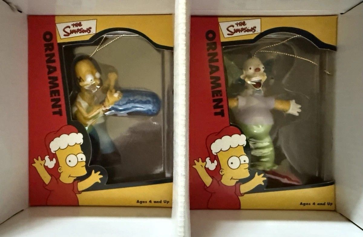 Complete Simpsons Christmas Ornament Set Of 18 From Toys-R-Us