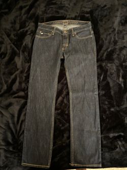 Dark blue jeans