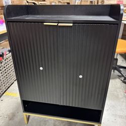 Shoe Storage Cabinet Farmhouse 6-Tier Shoe Cabinet with Doors  $100