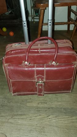 Vintage computer bag on wheels