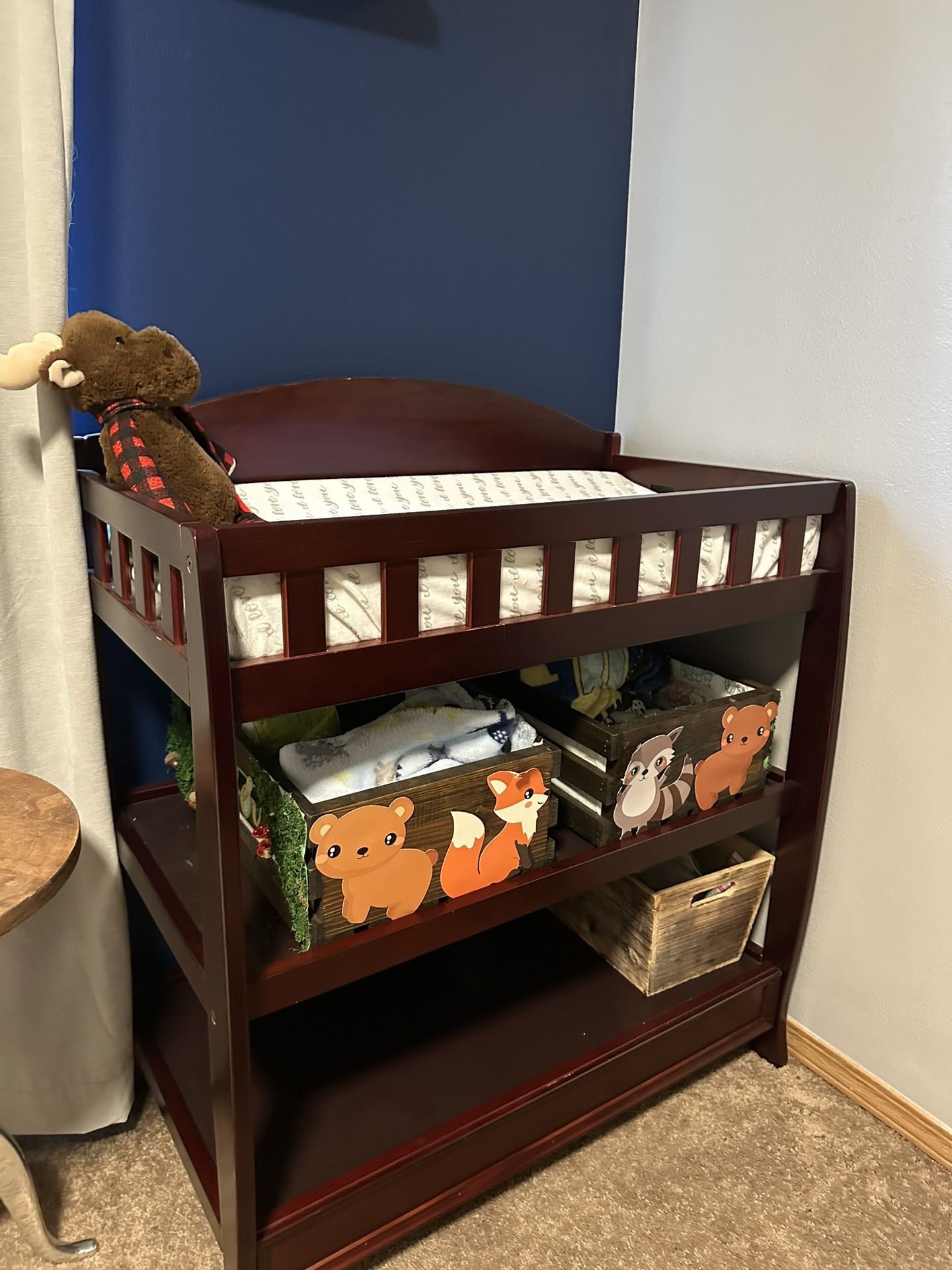 Infant Changing Table With Mattress And Cover