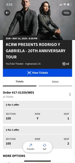 Concert Tickets Rodrigo Y Gabriela
