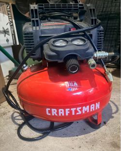 CRAFTSMAN 6 Gallon 150 PSI Oil-Free Pancake Air Compressor (CMXECXA0) 2.6 SCFM at 90 PSI with Dual Couplers - Brand New (Never Used)