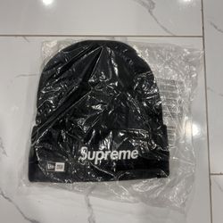 Supreme New Era Box Logo Beanie New Black 