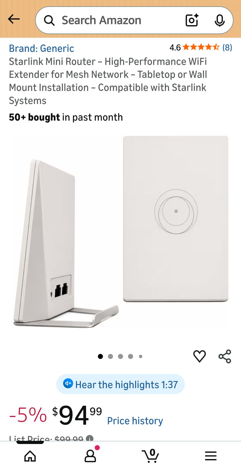 Starlink Router Mini Kit UTR-251 for Sale in Riverside, CA - OfferUp