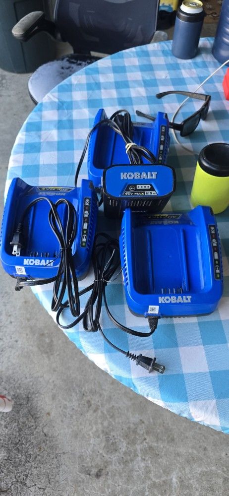 Kobalt Battery Plus Chargers!