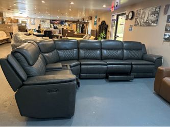 New Power Leather Sectional