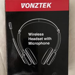 Vonztek Wireless Headset With Microphone