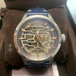 Thomas Earnshaw Skeleton Automatic Limited Edition – Box – Blue Leather Strap