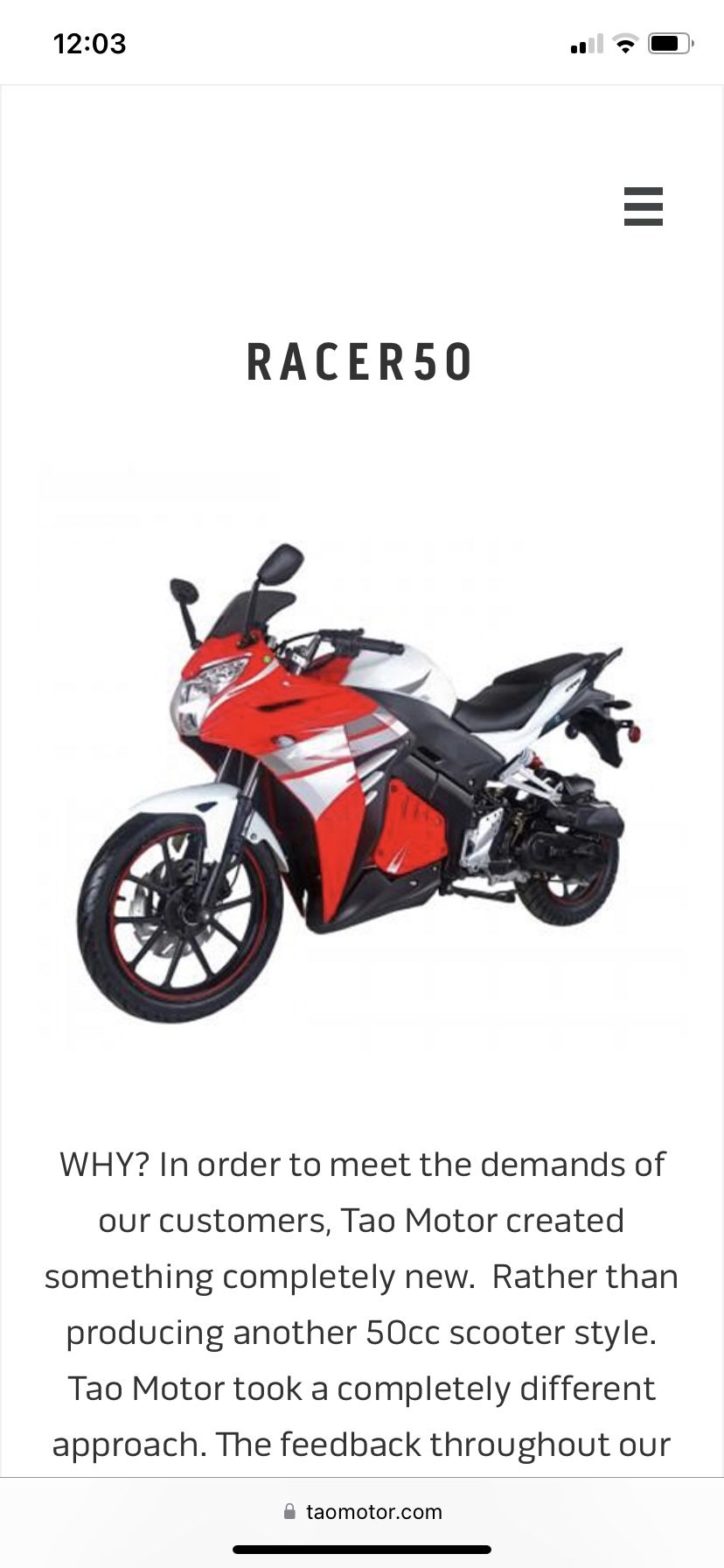Tao Racer50 Tao Tao Racer 50 Mini Bikes Trade for Sale in Hampton, GA - OfferUp