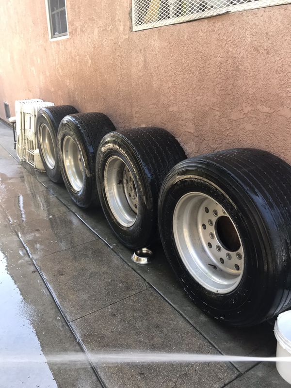 Semi Truck tires 445/50 22.5r super singles for Sale in Los Angeles, CA