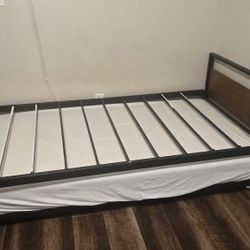Twin Bed Frame + Trundle