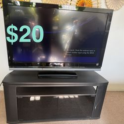 Sony 40” Inch LCD And Tv Stand 