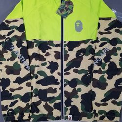 BAPE 1st Camo Yellow Reflective Windbreaker Jacket