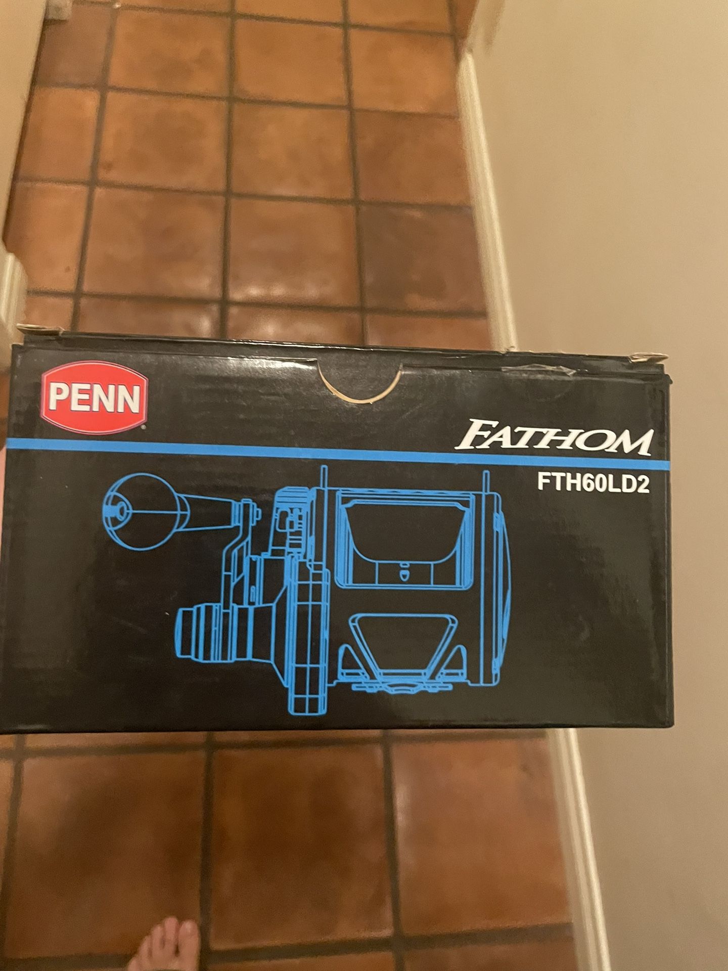 Penn Fathom Lever Drag Two Speed Reel - FTH60LD2 - Black Gold - Right-Hand