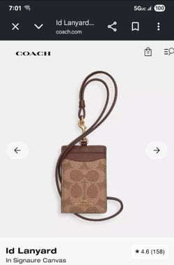 Coach Work ID Lanyard