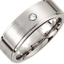 Men Wedding Band Cobalt 