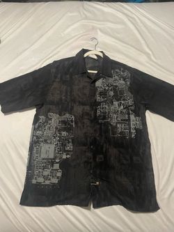 South Pole button up