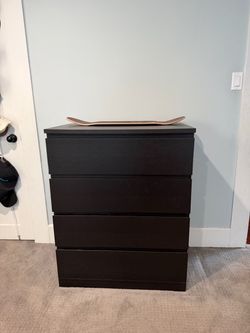 Black 4 Drawer Dresser