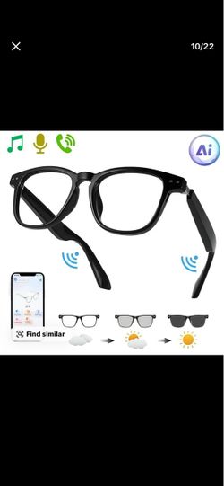 Smart Bluetooth Audio Glasses with Mic