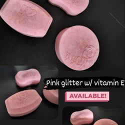 Pink Glitter Vitamin E Soaps 