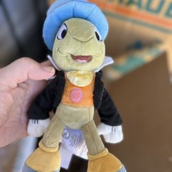 Rare Disney Jiminy Cricket Plush Toy 10" 