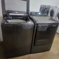 SAMSUNG SET STEAM WASHER AND ELECTRIC DRYER