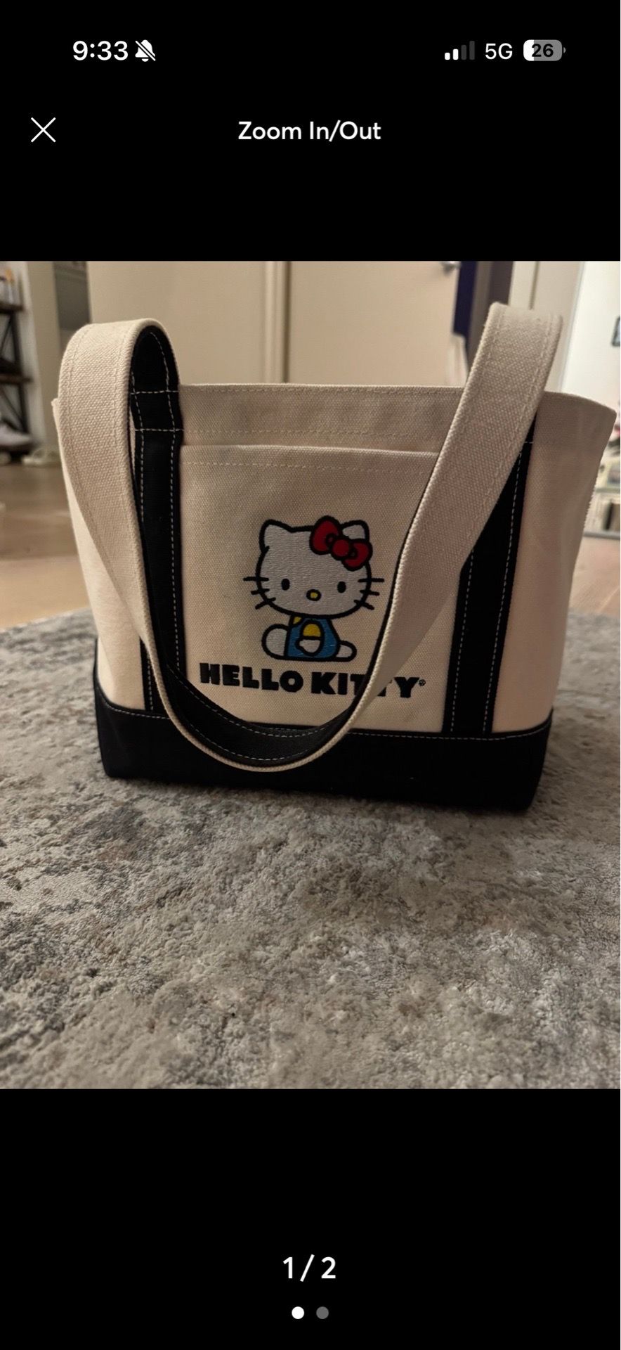 Hello kitty baggu canvas tote