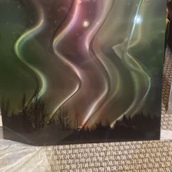 3D Metal Wall Art North Lights