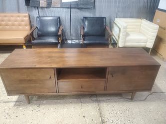Mid-century Modern Solid Wood  Entertainment (New)