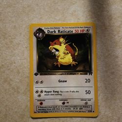 Pokemon First Edition  Dark Raticate 51/82