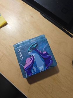 Cystal Clear Suicune - GBA SP Shell Only