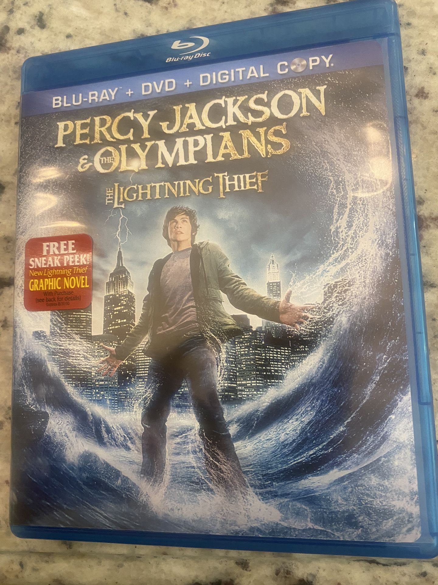 Percy Jackson & Olympians The Lightning Thief Blu-Ray DVD Digital Set