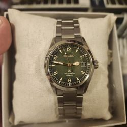SEIKO Prospex Alpinist Stainless Steel 38MM Green Dial Men's