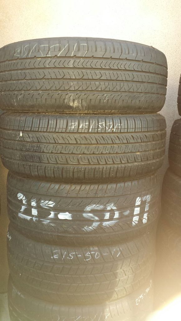 215 50 17 and 215 55 17 used tires