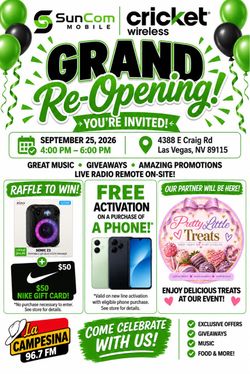 September 25th grand reopening