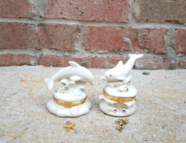 Lenox Dolphin Treasure Box Collection Boxes/Pendants
