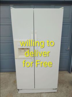 Whirlpool Side by Side Refrigerator  25 cuft Capacity