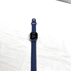 Apple MWX43LW/A – A3001 42 mm 64 Gb Apple Watch Series 10 (GPS + Cellular) Silver with Denim Sport Band * 100% Battery Health *    TPW013037