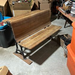 Very Old School Desk 