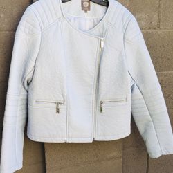 New Vince Camuto Faux Leather Jacket, Large