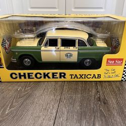 Diecast 1/18 Scale Sun Star 1981 Checker Taxicab  Chicago Checker Cab 