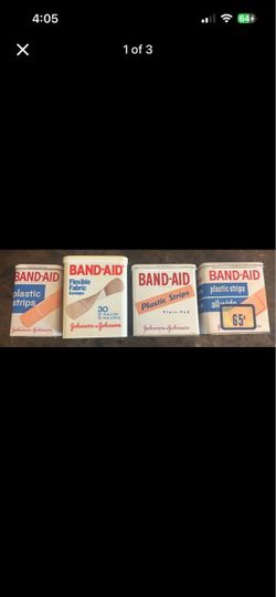 Vintage Band-Aid Johnson & Johnson Tin Lot of 4