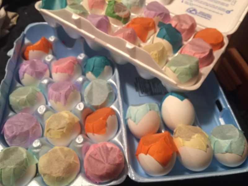 Easter confetti eggs