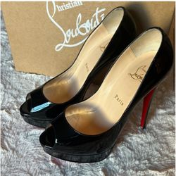 Christian Louboutin Red Bottoms Peep Toe