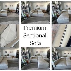 Ultimate Relaxation: Premium Sectional 4 Piece Sofa Plus Free Ottoman (worth $572) 
