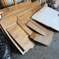 Wood Panels And Peg Board