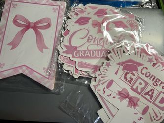 Graduation Supplies Pink Bow