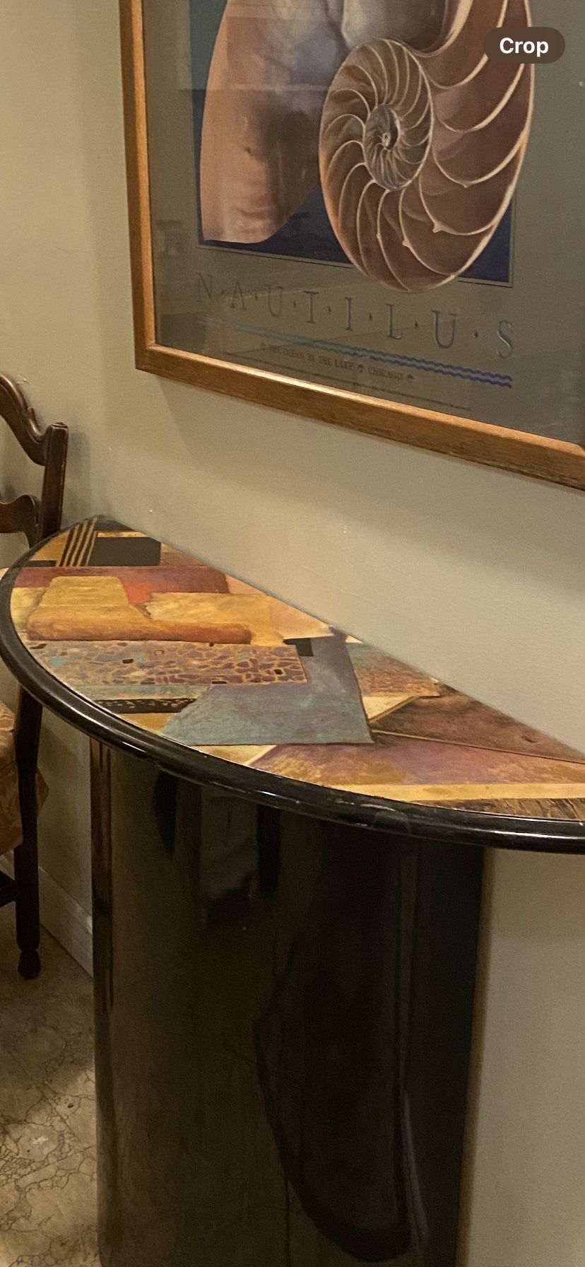 Table , Antique Chair And Picture 